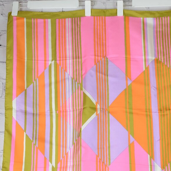 VTG DIOR Geometric Silk Twill Scarf - Picture 4 of 14